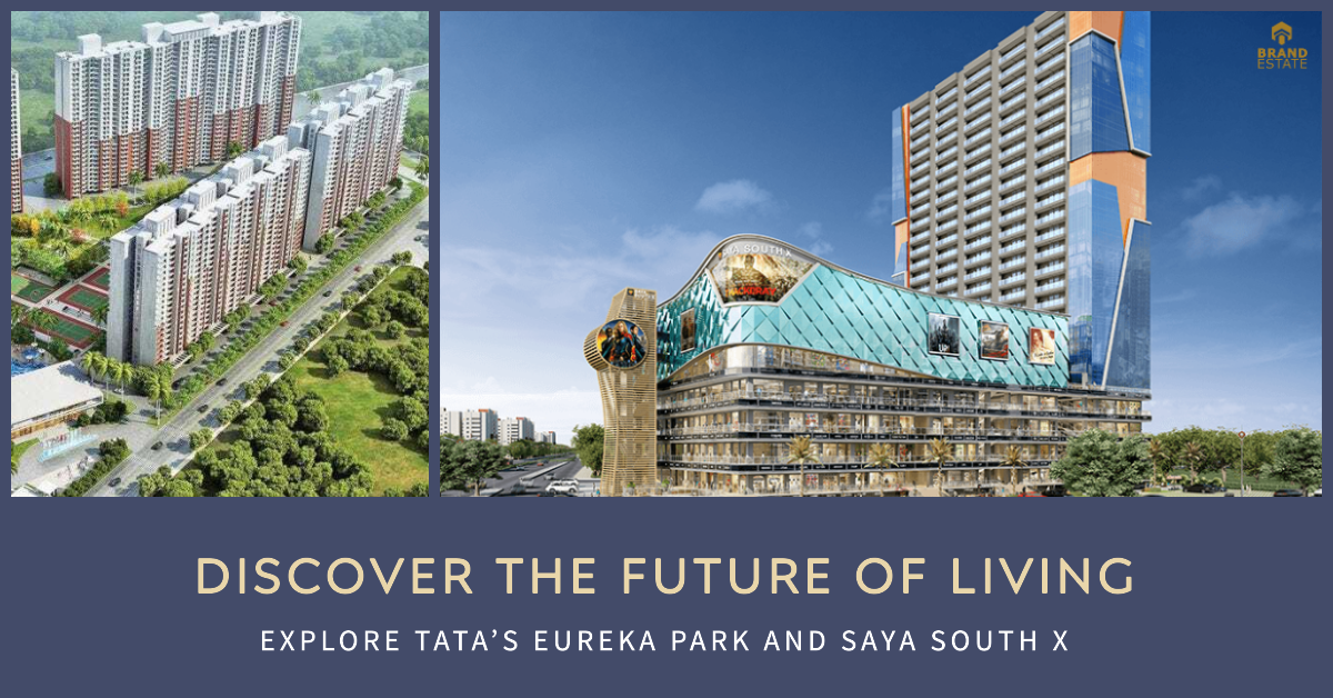 A residential apartment building with a swimming pool and a garden._brandestate.in