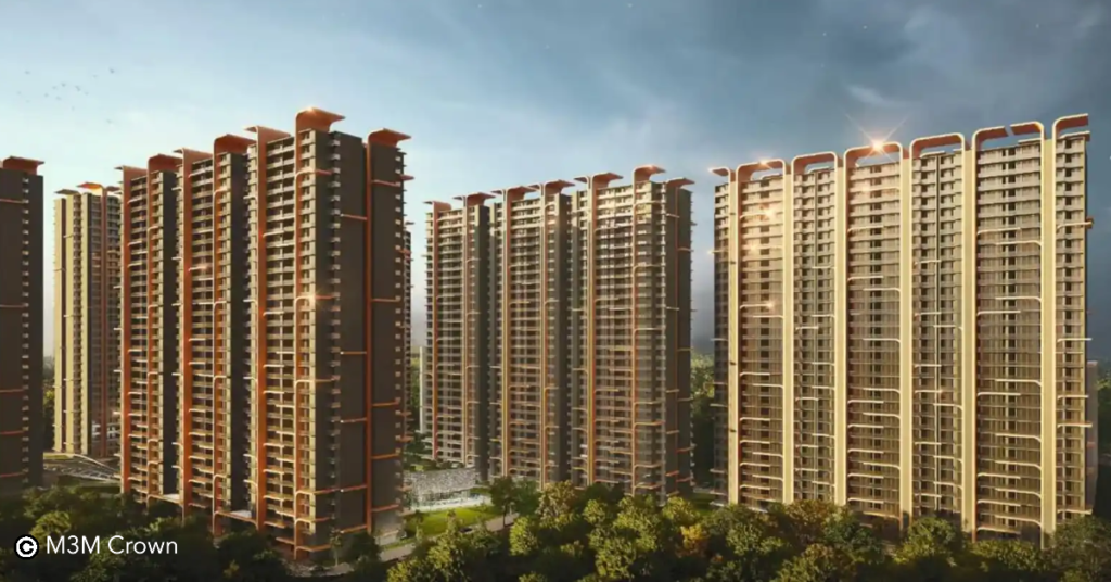 M3M Crown presents an array of 3 BHK and 4 BHK ultra-luxury residences starting from just ₹3.62* Cr*. Project is scheduled for completion in January 2028. Spanning 5.5 acres