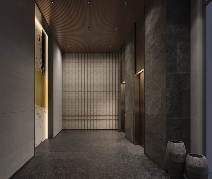 A spacious living room with contemporary furniture and large windows letting in natural light_brandestate.in