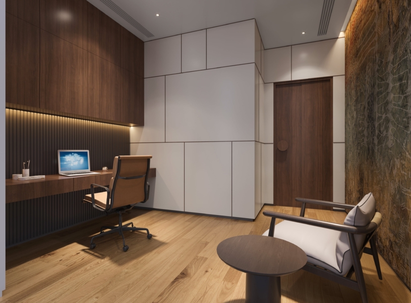 A cozy cabin nestled among trees in a forest clearing._brandestate.in