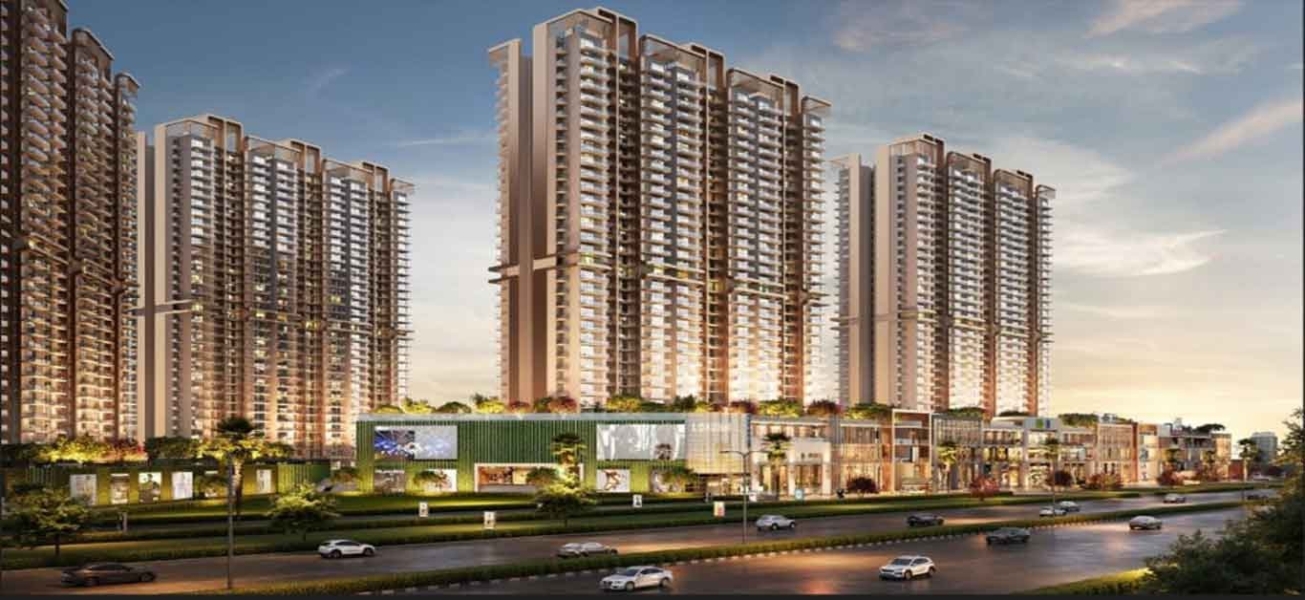 A panoramic view of the luxurious Godrej Vriksha residential towers in Sector 103, Gurgaon, featuring green landscapes and modern amenities._brandestate.in