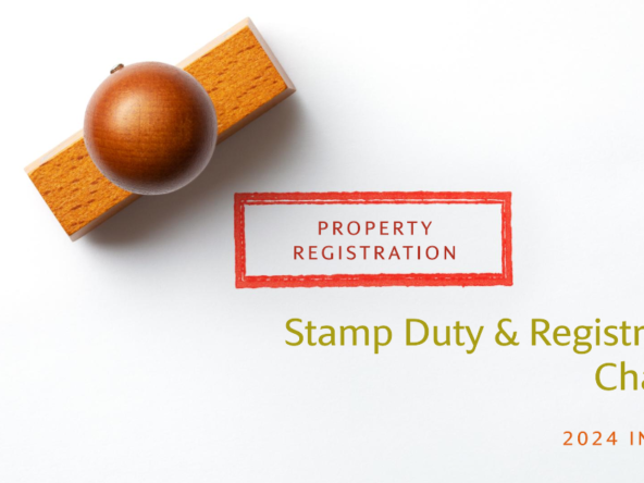 Calculator graphic with rupee symbol (₹) overlayed on a map of Delhi, India._brandestate.in