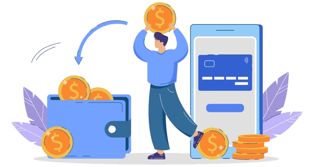 a person trying to put some money on wallet as Delhi Stamp Duty & Registration Charges (2024)_brandestate.in